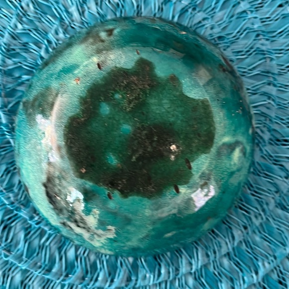 Small Vintage Enamel & Metal Glazed Bowl - Picture 2 of 6